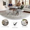 Flash Furniture 4PK Commercial Grade White Plastic Folding Chairs 4-LE-L-3-W-WH-GG - alternate 5
